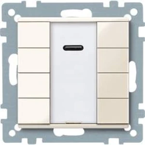 Ovládací tlačítko Merten KNX Systeme, bílá, 617544, 1 ks