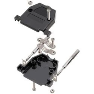D-SUB pouzdro encitech CCOV15-SCL-BK 2360-0102-22, pólů 15, plast, 180 °, černá, 1 ks