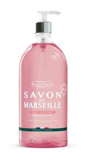 Beauterra Marseille Liquid Soap Ancient Rose 1l