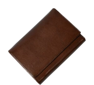 Hnedá kožená peňaženka