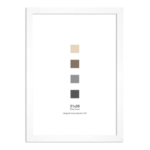 Biely nástenný rámik Styler Ramka Japan AF, 21 × 30 cm