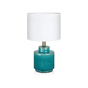 Modro-biela stolová lampa Markslöjd Cous