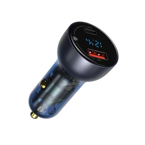 Adaptér do auta Baseus 1x USB, 1x USB-C, 65W (CCKX-C0G) sivý Nabíječka do auta 65 W
Pro nabíjení zařízení v autě můžete využít nabíječku do zapalovače