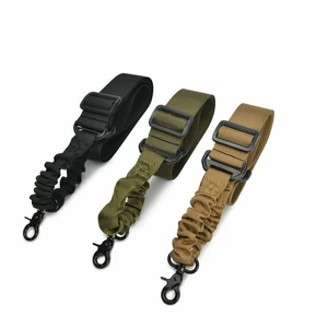 Outdoor Multifunctional Tactical Belt Nylon Belt Buckle Belt Hanging Rope Camping Elastic Adjustable Bungee Sling