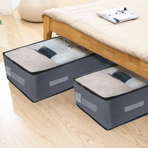 2PCS Bed Storage Bag Foldable 600D Oxford Cloth Large Capacity Waterproof Seam Resistant Clothes Storage Bag