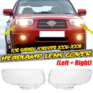 For Subaru Forester 2006-2008 Headlight Headlamp Lens Cover (Left+Right)