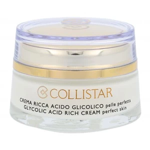 Collistar Pure Actives Glycolic Acid Rich Cream 50 ml denní pleťový krém pro ženy na všechny typy pleti; proti vráskám; na pigmentové skvrny