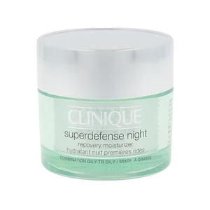 Clinique Superdefense 50 ml noční pleťový krém na smíšenou pleť; na mastnou pleť; na dehydratovanou pleť; proti vráskám; výživa a regenerace pleti