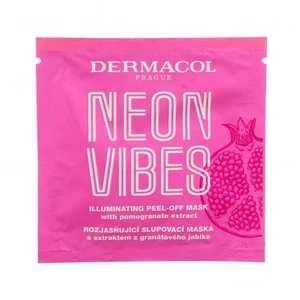 Dermacol Neon Vibes Illuminating Peel-Off Mask 8 ml pleťová maska na všechny typy pleti; na dehydratovanou pleť; na rozjasnění pleti