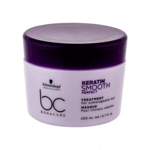 Schwarzkopf Professional BC Bonacure Keratin Smooth Perfect 200 ml maska na vlasy pro ženy na nepoddajné vlasy
