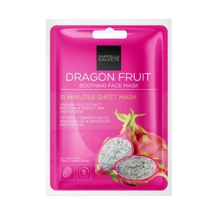 Gabriella Salvete 15 Minutes Sheet Mask Dragon Fruit 1 ks pleťová maska pro ženy na všechny typy pleti; na rozjasnění pleti