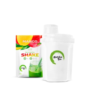BIO Matcha Tea Shake, 30 g Matcha Tea Shake Mango + šejker,BIO Matcha Tea Shake, 30 g Matcha Tea Shake Mango + šejker