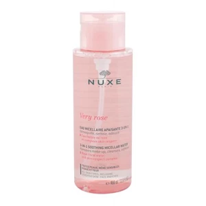 NUXE Very Rose 3-In-1 Soothing 400 ml micelárna voda pre ženy na veľmi suchú pleť; na citlivú a podráždenú pleť