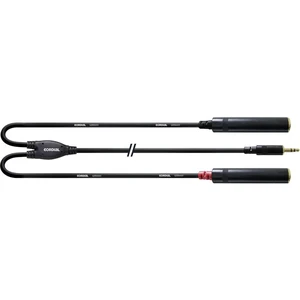 Cordial CFY 0,3 WGG audio Y adaptér [1x jack zástrčka 3,5 mm - 2x jack zásuvka 6,35 mm] 30.00 cm čierna