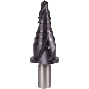 RUKO 101068F-1 stupňovitý vrták  6 - 18 mm HSS Celková dĺžka 68 mm  kužeľový záhlbník 1 ks