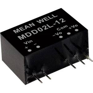 Mean Well MDD02N-12 DC / DC menič napätia, modul   83 mA 2 W Počet výstupov: 2 x