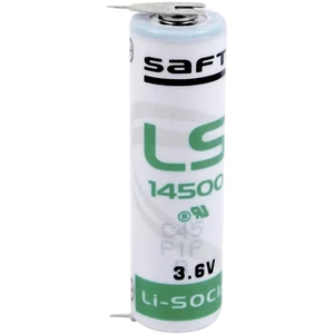 Saft LS 14500 2PF špeciálny typ batérie mignon (AA) spájkovacie kolíky v tvare U lítiová 3.6 V 2600 mAh 1 ks