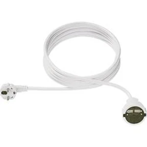 Prodlužovací kabel s ochrannou úhlovou zástrčkou Bachmann Electric, 2 m, bílá