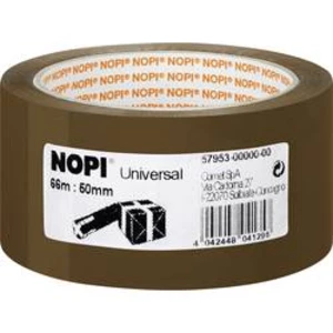 Balicí lepicí páska Nopi UNIVERSAL 57953-00000-00, (d x š) 66 m x 50 mm, akrylát, hnědá, 1 ks