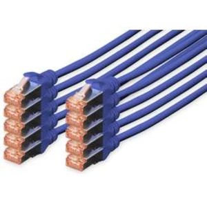 Síťový kabel RJ45 Digitus DK-1644-020-B-10, CAT 6, S/FTP, 2.00 m, modrá
