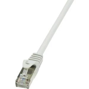 Síťový kabel RJ45 LogiLink CP2012S, CAT 6, F/UTP, 25.00 cm, šedá