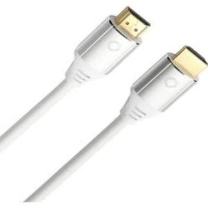 HDMI kabel Oehlbach [1x HDMI zástrčka - 1x HDMI zástrčka] bílá 2.00 m