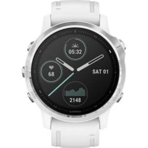 Chytré hodinky Garmin fenix 6S Silver w/White Band (no MAP/Music/Pay)