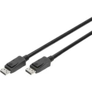 DisplayPort kabel Digitus [1x zástrčka DisplayPort - 1x zástrčka DisplayPort] černá 5.00 m