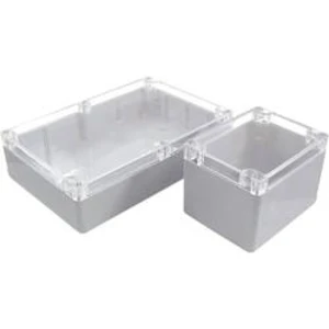 Instalační krabička Camdenboss 7300-3019C, 240 mm x 160 mm x 120 mm , ABS, světle šedá, čirá