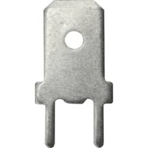 Faston zástrčka Vogt Verbindungstechnik 3866z.68 6.3 mm x 180 °, bez izolace, kov, 1 ks
