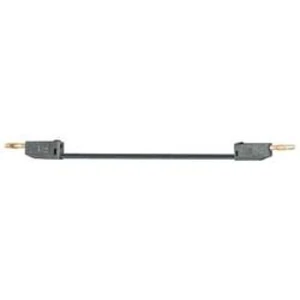 Měřicí kabel banánek 2 mm ⇔ banánek 2 mm MultiContact LK205-X, 0,6 m, černá