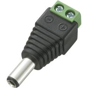 Nízkonapěťový konektor TRU COMPONENTS 1572162, 12 V/DC, 5 A, zástrčka, rovná, DC-13M, 5.5 mm, 2.5 mm, 1 ks