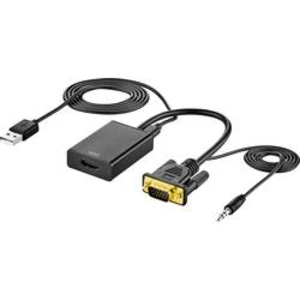 AV adaptér VGA zástrčka, jack zástrčka 3,5 mm ⇒ HDMI zásuvka SpeaKa Professional SP-VK/HD SP-6014508