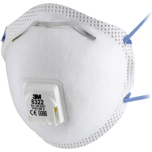 3M 8322 70071534070 respirátor proti jemnému prachu, s ventilom FFP2 10 ks DIN EN 149:2001, DIN EN 149:2009