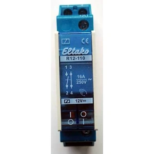 Eltako R12-110-12V spínacie relé Menovité napätie: 12 V Spínací prúd (max.): 8 A 1 spínací, 1 rozpínací  1 ks