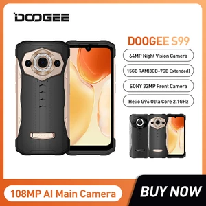 DOOGEE S99 Rugged Phone 8GB+128GB Octa Core 64MP Night Vision Camera 6.3" 108MP Ai Main Camera Android 12.0 Battery Cellphone