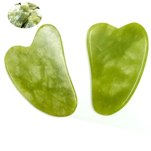 Natural Jade Face Massager Gua Sha Stone Face Gua Sha Masajeador Facial Board Acupoint Eye Care SPA Massager Tool massage visage