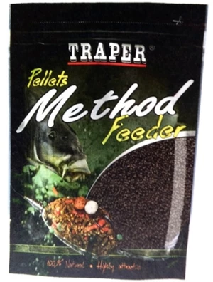 Traper pelety method feeder halibut čeirny 500 g -  2 mm