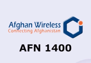 Afghan Wireless 1400 AFN Mobile Top-up AF