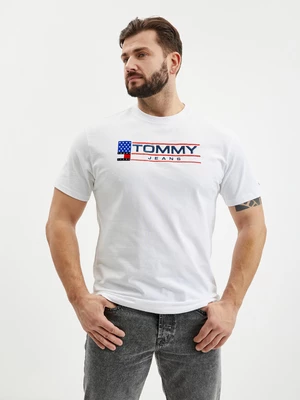 Tommy Jeans Triko Bílá