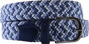 Alberto Multicolor Braided Belt White/Navy 95