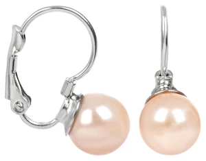 Levien Půvabné náušnice s perličkou Pearl Peach