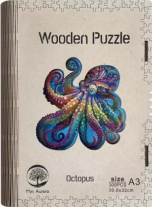 Dřevěné puzzle/Chobotnice A3