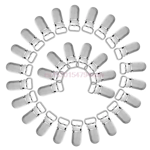 30Pcs Metal Pacifier Clips For Baby Cute Infant Soother Clasps Funny Accessories #H055#