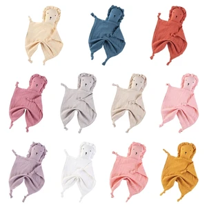 Muslin TowelAppease Towel Comfort Sleeping Cuddling Soft Gauze Bibs Teether Bibs