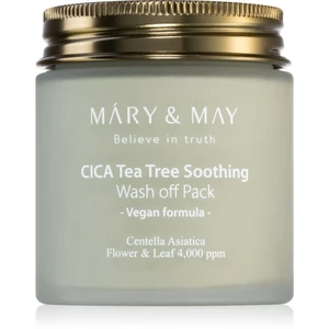 MARY & MAY Cica Tea Tree Soothing minerální čisticí jílová maska pro zklidnění pleti 125 g