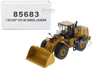 CAT Caterpillar 972 XE Wheel Loader Yellow with Operator "High Line Series" 1/50 Diecast Model by Diecast Masters