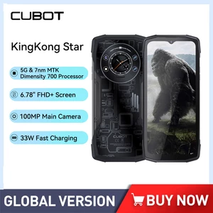 Cubot KingKong Star Rugged 5G Smartphones 6.78Inch Screen Octa-Core 24GB(12GB+12GB)+256GB 100MP Camera Mobile Phone 10600mAh NFC