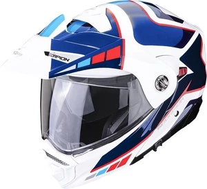 Scorpion ADX-2 CAMINO Pearl White/Blue/Red L Casca