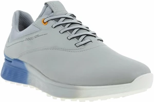 Ecco S-Three Mens Golf Shoes Concrete/Retro Blue/Concrete 44 Calzado de golf para hombres
